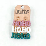 Razzle Dazzle HoHoHo Dangles - Christmas Acrylic Earrings