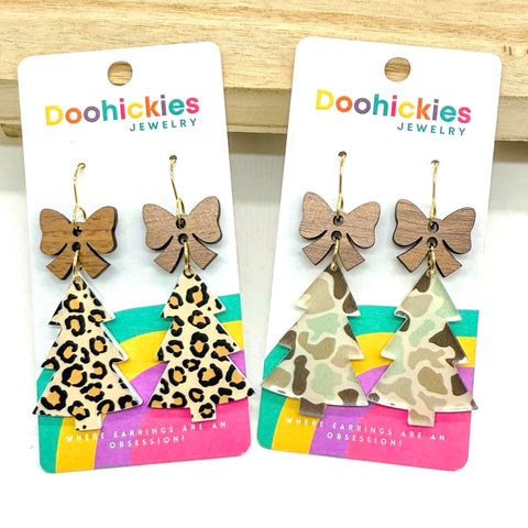 Country Christmas Tree Earring Collection