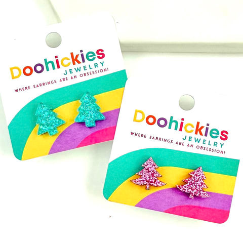 Razzle Dazzle Tree Collection - Christmas Earring Studs