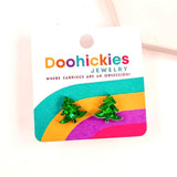 Glitter Christmas Tree Stud Collection