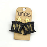 NYE Party Hat Pizaazz New Years Acrylic Earrings