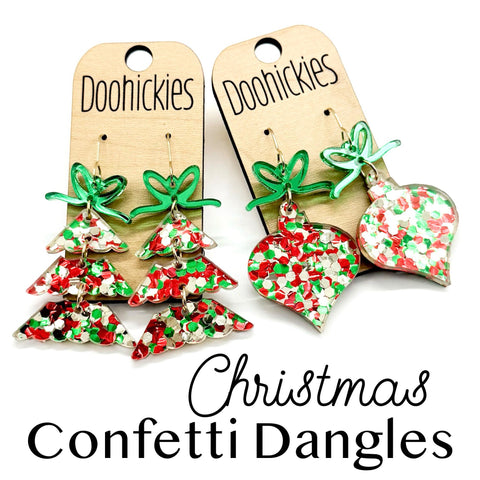 Christmas Confetti Dangle Earring Collection