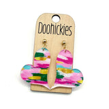 Bright Strokes Lil' Swoopy Hearts Collection - Valentines Earrings