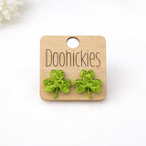 Luck of the Irish Shamrock Studs - St. Patrick's Day Earrings