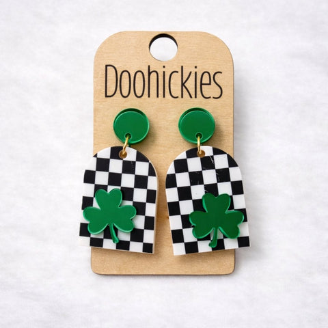 Rainbow Shamrock Dangle Collection - St. Patrick's Earrings