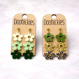St. Patrick's Day Blossom Drop Collections - Acrylic Earrings