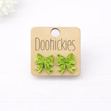 Luck of the Irish St. Patrick's Day Bow Studs