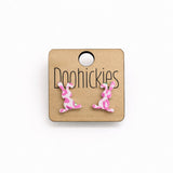 Leopard Floppy Ear Bunny Stud Collection - Easter Earrings