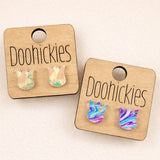 Swirl Tulip Studs - Spring Earrings
