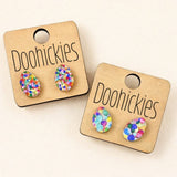 13mm Easter Egg Studs - Easter Earrings