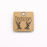 Leopard Floppy Ear Bunny Stud Collection - Easter Earrings