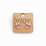 Pastel Hoppy Bow Stud Collection - Easter Earrings