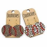 Leopard Baseball Dangle Earring Collection - Spirit Sports Earrings
