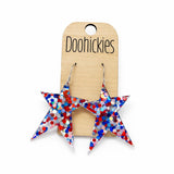 Prim Star Dangles - Patriotic Earrings