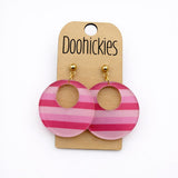 The Pretty & Wild Lil' Double O Collection - Acrylic Spring Dangle Earrings
