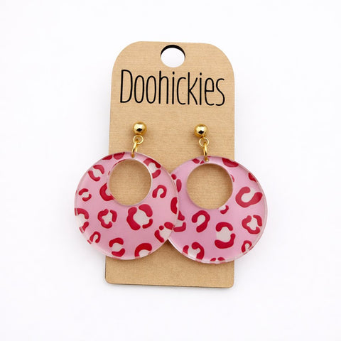 The Pretty & Wild Lil' Double O Collection - Acrylic Spring Dangle Earrings