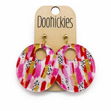The Bright Strokes Mila Collection - Acrylic Spring Dangle Earrings