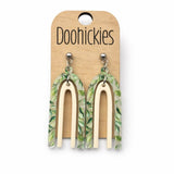 Floral Double Rainbow Collection - Spring Acrylic Dangle Earrings