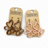 The Butterfly Meadow Collection - Spring Acrylic/Wood Dangle Earrings