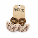 The Prairie Bloom Collection - Spring Wood Dangle Earrings