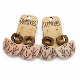 The Prairie Bloom Collection - Spring Wood Dangle Earrings