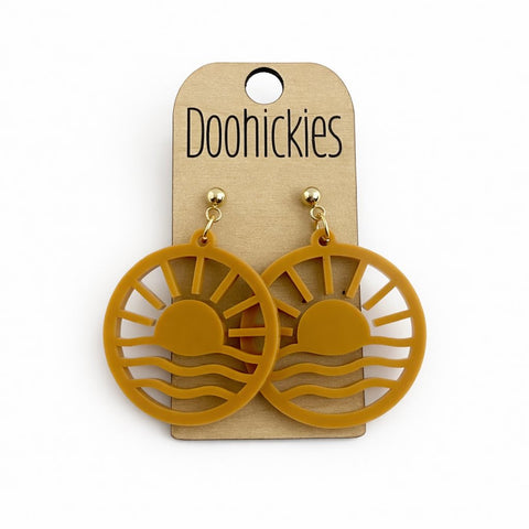 The Desert Sunset Collection - Spring Acrylic Dangle Earrings