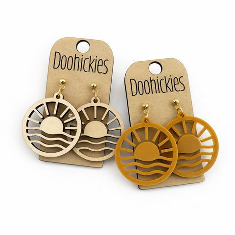 The Desert Sunset Collection - Spring Acrylic Dangle Earrings