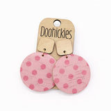The Blush Pop Collection: Maple and Cork Piggyback Corkies - Cork Earrings