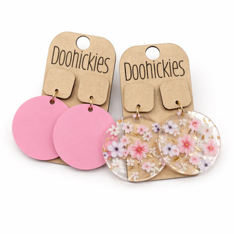 The Gilded Petals Collection: Acrylic Piggyback Earrings