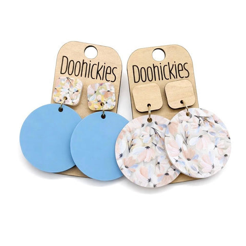The Powder Bloom Collection: Acrylic Piggyback Earrings