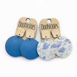 The Coastal Bloom Collection: Maple and Cork Piggyback Corkies - Cork Earrings