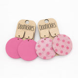 The Blush Pop Collection: Maple and Cork Piggyback Corkies - Cork Earrings