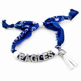 Rally Spirit Bracelet | Personalized School Spirit Bracelet | Custom Team Color Fabric Bracelet