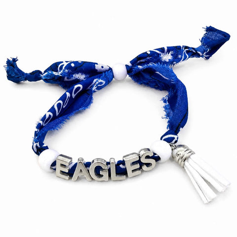 Rally Spirit Bracelet | Personalized School Spirit Bracelet | Custom Team Color Fabric Bracelet