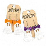Boo-tiful Bows Ghost Earrings | Cute Halloween Acrylic Dangles