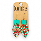 Merry and Bright Bulb Dangles - Acrylic Christmas Earrings