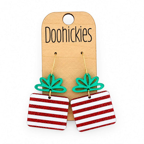 Merry Little Present Dangles - Acrylic Christmas Earrings
