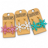 Razzle Dazzle Snowflake Dangles - Christmas Acrylic Earrings
