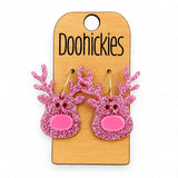 Razzle Dazzle Reindeer Dangles - Christmas Acrylic Earrings