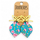 Razzle Dazzle Bow and Bauble Dangles - Acrylic Christmas Earrings