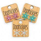 Razzle Dazzle Snowflake Studs - Christmas Acrylic Earrings