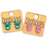 Razzle Dazzle Reindeer Studs -Christmas Acrylic Earrings