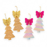 Razzle Dazzle Tinsel Tree Dangles - Christmas Acrylic Earrings