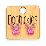 Razzle Dazzle Reindeer Studs -Christmas Acrylic Earrings
