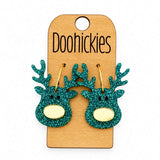 Razzle Dazzle Reindeer Dangles - Christmas Acrylic Earrings