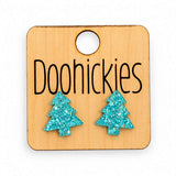 Razzle Dazzle Traditional Tree Studs - Christmas Acrylic Earrings