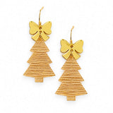 Razzle Dazzle Tinsel Tree Dangles - Christmas Acrylic Earrings