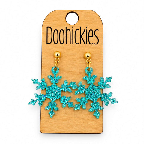 Razzle Dazzle Snowflake Dangles - Christmas Acrylic Earrings