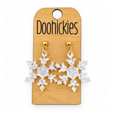 Razzle Dazzle Snowflake Dangles - Christmas Acrylic Earrings