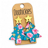Merry and Bloom Tree Dangles -Christmas Acrylic Earrings